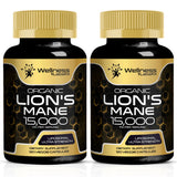 Lions Mane Supplement Capsules - 120 Count - Mushroom Supplement, Brain Supplements for Memory and Focus, Lion's Mane Mushroom Capsules - Cognitive and Immune Support, Focus Supplement