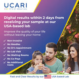UCARI Food & Environmental Intolerance Test: 1500+ Items Tested | Ingredient Sensitivities, Nutritional Imbalances, Gluten & Dairy | Test for Adults & Kids | Noninvasive Home Test | 48hr Results
