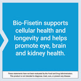 Life Extension Bio-Fisetin, Fisetin, galactomannans from Fenugreek Seed, Cellular Health, Cognitive Health, Longevity, Gluten-Free, Vegetarian, Non-GMO, 30 Vegetarian Capsules