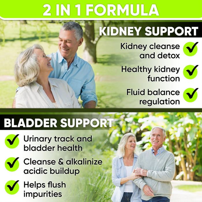 Kidney Cleanse Detox & Repair and Bladder Support- Kidney Support Supplement for Kidney Restore With Chanca Piedra,Cranberry, Juniper Berries for Kidney Detox and Bladder Health.60 Day Supply