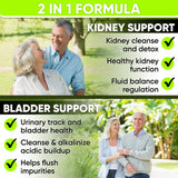 Kidney Cleanse Detox & Repair and Bladder Support- Kidney Support Supplement for Kidney Restore With Chanca Piedra,Cranberry, Juniper Berries for Kidney Detox and Bladder Health.60 Day Supply