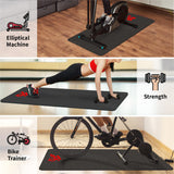 Crostice Bike Trainer Mat Accessories Compatible with Peloton Bike & Bike Plus, for Cycling Home Gym