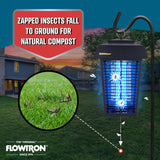 Flowtron Bug Zapper, 1 Acre of Outdoor Coverage with Powerful 40W Bulb & 5600V Instant Killing Grid, Electric Insect, Fly & Mosquito Zapper, Made in The USA