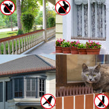 Bird Spikes, 20 Pack Bird Deterrent Spikes for Squirrel Cat Raccoon Animal, Pigeon Spikes for Outside Fences and Roofs to Keep Birds Away