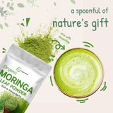 Organic Moringa Oleifera Leaf Powder for Hair, 2 Pounds, Rich in Antioxidants and Immune Vitamin, Great Superfoods for Moringa Tea, Moringa Drink, India Grown, Vegan