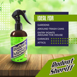 Rodent Sheriff Repellent Spray | Ultra-Pure Peppermint Oil Pest Control | Repels Mice, Racoons, Ants, and More