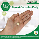 NatureCity True Aloe Vera Capsules Organic | Non-GMO 40,000mg Aloe Vera Pills (90-Day Supply) | Made with USDA Organic Aloe Vera Supplements | Digestive & Joint Support Supplement