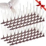 BORHOOD Bird Spikes, 16 Pack Bird Deterrent Spikes, Bird Repellent Devices Outdoor, Bird Spikes for Pigeons and Other Small Birds, Cats Squirrels Raccoons for Fence Roof Windowsill