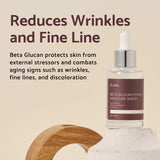 IUNIK Beta-Glucan Power Deep Moisture Vegan Serum 400,000 ppm Intense Hydration Mushroom Yeast Extracts Naturally-derived - Dry Mature Sagging Sensitive Skin Cell Regenerating Lifting Korean Skincare