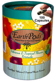 EarthPods Premium Hibiscus & Tropical Flower Plant Food – Easy Organic Fertilizer Spikes – 100 Capsules – Boosts Blooms, Color, Root + Foliar Growth (Perfect for Hibiscus, Bougainvillea & Plumeria)