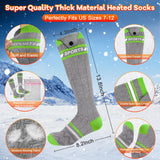 Heated Socks for Women Men 2024 Upgrade Heated Ski Socks 5000mAh*2 Rechargeable Electric Heated Socks APP Control Thermal Socks for Hunting Skating Skiing Bindings Outdoor