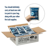 General Medi Instant Ice Cold Pack (4”x 5.5”) – 50 Packs Disposable Cold Therapy Ice Packs for Pain Relief, Swelling, Inflammation, Sprains, Toothache – for Athletes & Outdoor Activities