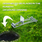 Qualirey 8 Pcs Outdoor Gopher Trap Easy Set Mole Trap Weather Resistant Gopher Killer Vole Trap for Lawn Garden Farm (Silver)