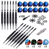 WIN.MAX Darts Plastic Tip - Soft Tip Darts Set - 12 Pcs 18 Gram with 100 Extra Dart Tips 12 Flights Flight Protectors and Wrench for Electronic Dart Board