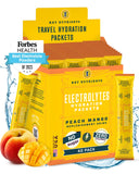 KEY NUTRIENTS Electrolytes Powder Packets - Tropical Peach Mango 40 Pack Hydration Packets - Travel Hydration Powder - No Sugar, No Calories, Gluten Free - Made in USA