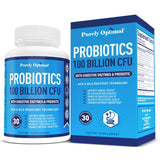 Purely Optimal Premium Probiotics 100 Billion CFU w/Digestive Enzymes