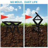 2 Pack Mole Trap, Mole Traps That Kill Best,Mole Killer Easy to Set, Mole Traps for Lawns,Mole Traps Scissor Metal Gopher Trap Large (Black)