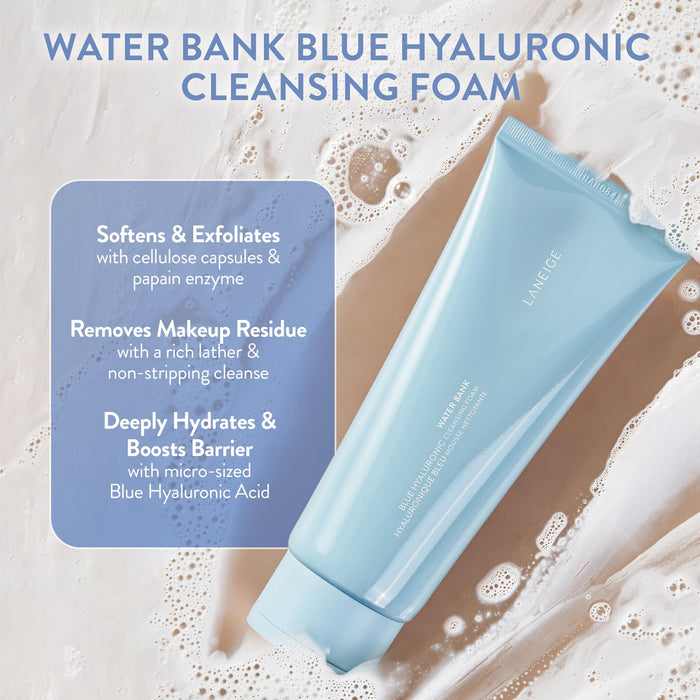 LANEIGE Water Bank Blue Hyaluronic Cleansing Foam: Cleanse and Hydrate