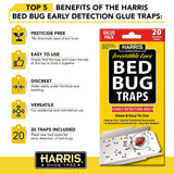 HARRIS Bed Bug Traps - Parent (20-Pack)