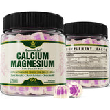Plant Based Calcium Supplement 600mg, Whole Foods Algae Calcium Magnesium 2:1 Ratio with Vitamin D3, K2, Zinc for Bone Strength, Sugar Free Calcium Gummies for Women & Men, Vegan, Peach Flavor, 60 Cts