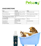 Petway Petcare Cat Shampoo, Anti Dandruff Shampoo for Deep Cleanse & Degreasing, Removes Excess Oils, Dirt and Dandruff, pH Balanced, Parabens & Sulfates Free, Cruelty Free, 8.5 Fl Oz (250ml)