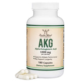 AKG Supplement (Alpha Ketoglutaric Acid) 1,000mg Per Serving (180 Capsules) Different and May Be More Effective Than AAKG (Recently Studied for Healthy Aging Properties) Gluten Free by Double Wood