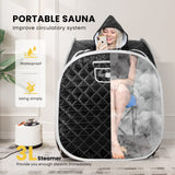 VIVOHOME Upgraded Portable Personal Steam Sauna Spa with 3L 800 Watt Steam Generator, Foldable Chair, Home Therapeutic Sauna Spa Tent for Detox Relaxation