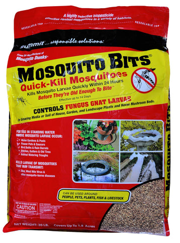 Summit Mosquito Bits, 20 lb, Quick-Kill Biological Control for mosquitos and fungus gnats