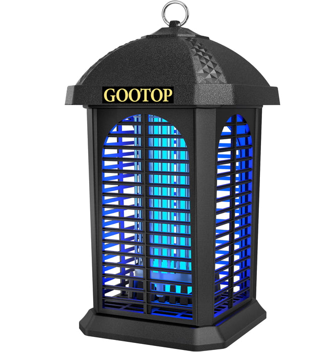 GOOTOP Large Bug Zapper for Outdoor, Electric Mosquito Zapper, Fly Traps/Killer, 3 Prong Plug, 90-130V, ABS Plastic Outer