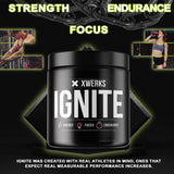 Xwerks Ignite Orange Pre Workout Powder - Best Natural Keto Pre-Workout for Women and Men with Explosive Energy - Gluten Free Preworkout Blend for Endurance and Stamina - 150 mg Caffeine 30 Servings