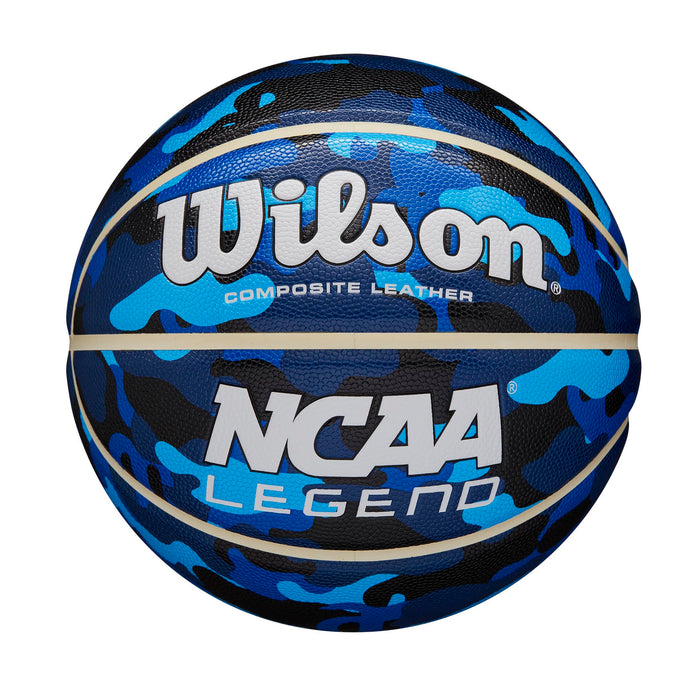 WILSON NCAA Legend Indoor/Outdoor Basketball - Blue Camo, Size 6-28.5"