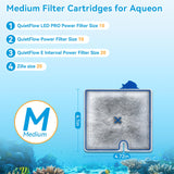 Esctabalt Medium Filter Cartridges for Aqueon Replacement (M-12Pack)