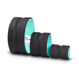 Chirp Wheel Foam Roller - Targeted Muscle Roller for Deep Tissue Massage, Back Stretcher with Foam Padding, Supports Back Pain Relief, Holds Up to 500 lbs., 4 x 4 x 24 inches