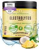 KEY NUTRIENTS Electrolytes Powder No Sugar - Tropical Pineapple Coconut Electrolyte Powder - Hydration Powder - No Calories, Gluten Free Keto Electrolytes Powder - 90 Servings - Made in USA