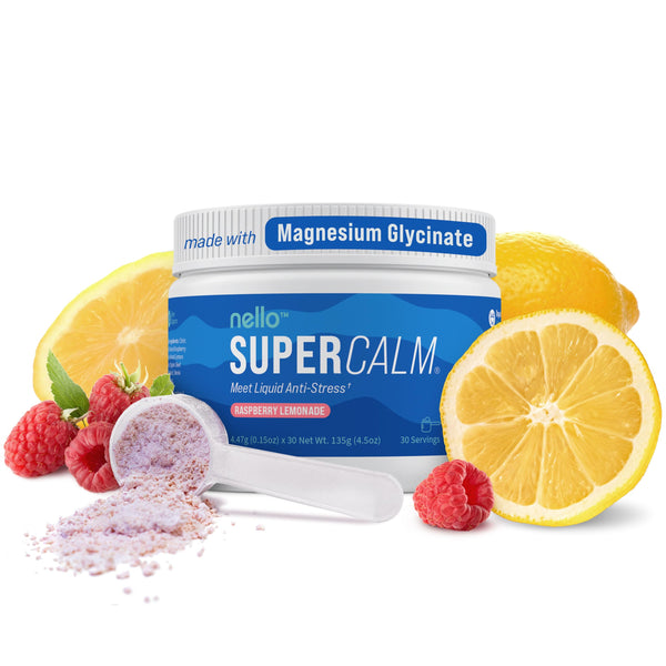 Nello Supercalm Drink Mix - Ashwagandha KSM 66, Magnesium Glycinate, L ...