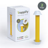 Trappify Hanging Fly Traps Outdoor: Fruit Fly Traps for Indoors | Fly Catcher, Gnat, Mosquito, & Flying Insect Catchers for Inside Home - Disposable Sticky Fly Trap for Indoor House Pest Control