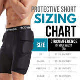 Bodyprox Protective Skating Shorts (Extra Small) Black