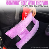 Hysterectomy Abdominal Seat Belt Pillows with Ice/Hot Pocket for Post Surgery, Tummy Tuck Cushions Pads Protectors C-Section Recovery Gift, Hook N Loop Tape