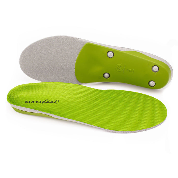 Superfeet All-Purpose Support High Arch Insoles (Green) - Trim-To-Fit Orthotic Shoe Inserts - Professional Grade - Men 13.5-15