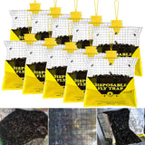 Fly Traps Outdoor Hanging, 10 Natural Pre-Baited Fly Hunter Stable Horse Ranch Fly Trap, Mosquito Fly Bags Outdoor Disposable Catchers Killer Repellent for Barn Farm Patio & Camping