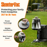 SkeeterVac SV3100 Mosquito Killer, Attractant, Lure, and Eliminator for Backyard Insects - Up to 1 Acre Coverage