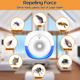 Ultrasonic Pest Repeller, 6 Pack Repeller Indoor Plug Control Pest Repellent Ultrasonic Plug in for Home,Office,Warehouse,Hotel,Repellent Insect, Roach, Mice, Spider, Bug, Rats, Cockroaches,Mosquito