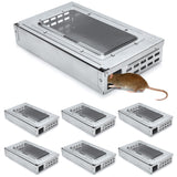 Multi Catch Humane Mouse Traps - Live Mouse Traps Catch and Release Rat Traps with Clear Top, Reusable Mice Traps for Indoor and Outdoor, Pet and Kids Friendly, Easy to Set, 6 Pack