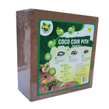 MODELLOR Premium Coconut Coir Pith Block/Brick 10 lb., yields 18 to 20 gallons of Coir on Hydration, Organic, Washed, pH Balanced, Seed Starter, Gardening, Indoor, Outdoor use.