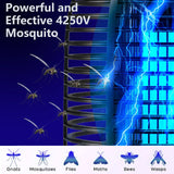 Homesuit Bug Zapper Outdoor and Indoor 18W,4250V High Powered Mosquito Zapper, Waterproof Mosquito Killer/Insect Fly Pest Trap, Electric Bug Zapper for Backyard, Patio, Home