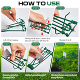 Qualirey 24 Pcs Outdoor Gopher Trap Easy Set Mole Trap Weather Resistant Gopher Killer Vole Trap for Lawn Garden Farm (Green)