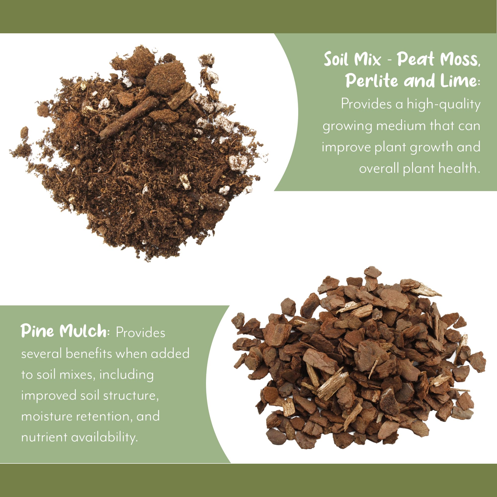 Banana Tree Potting Soil Mix (12 Quarts), Hand Blended Mixture for Ban