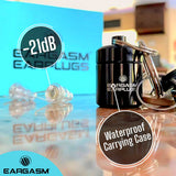 Eargasm High Fidelity Ear Plugs for Concerts Musicians Motorcycles Noise Sensitivity Conditions and More (Premium Gift Box Packaging) (Transparent)