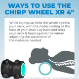 Chirp Wheel XR Neck & Headache - Ultimate Relaxation, Neck Pain & Headache Relief. Rejuvenate Body, Spinal Care, Thumb Pressure Suboccipital Release, Tension Relief Through Applied Pressure - Mint 4"